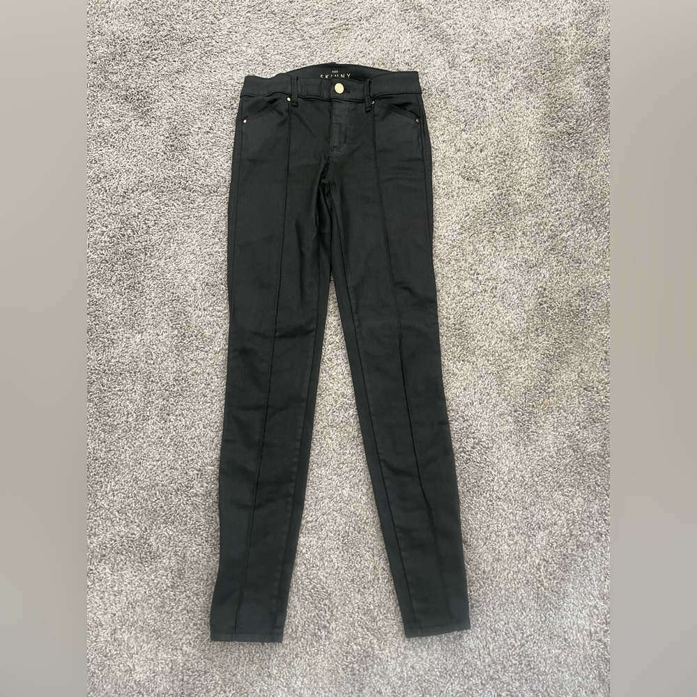 WHBM size 00L the skinny ankle black denim jeans